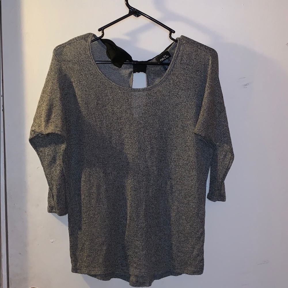 Gray Rue 21 Bow-tie Long Sleeve